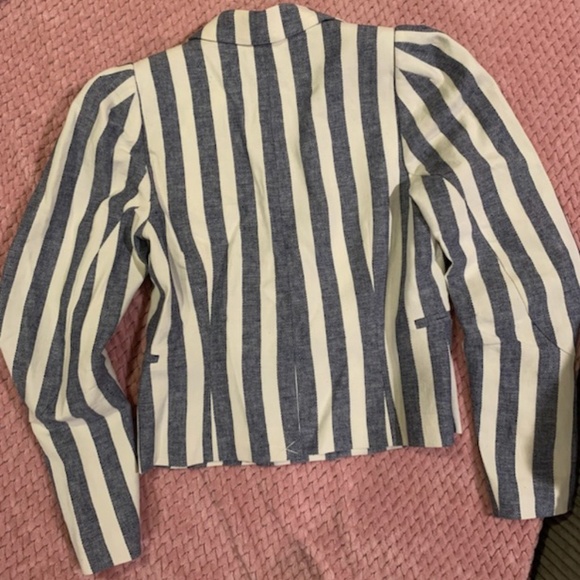 BCBG Max Azria, Blazer, XS, Puffy Sleeve, Stripes - Picture 2 of 4